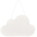 Papierwolke zum Hängen Weiß mit Goldschrift „Wolke 7“ 35cm x 22cm 2 Stück | Floristik24.at