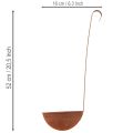Pflanzschale Hängend aus Metall mit Rostoptik Ø16,5cm 2er-Set | Floristik24.at