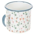 Pflanzgefäß Emaille-Tasse Weiß