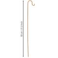 Gartenstab mit Haken aus Metall, Rost-Optik, H80cm, 3er-Set | Floristik24.at