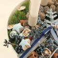 Stabkerzenhalter Metall Beige