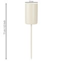 Stabkerzenhalter Metall Beige H11cm Ø22mm 4er-Set | Floristik24.at
